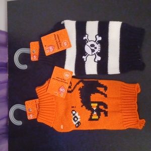 2 New Halloween Dog Sweaters Size Extra Small
